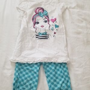 Girls capris 2 piece set